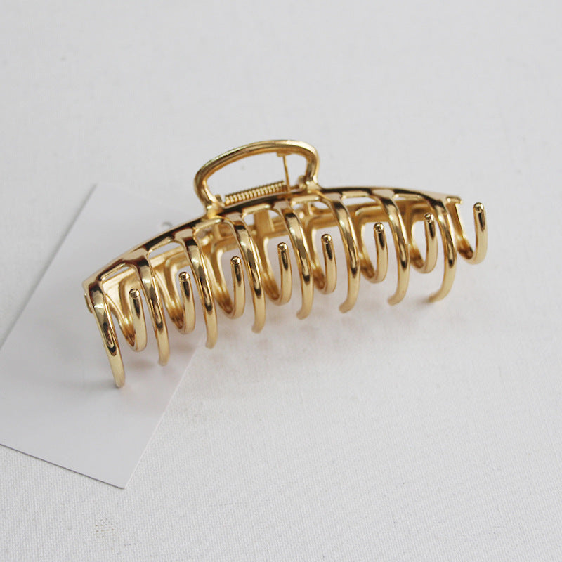 Wholesale 11cm Simple Large Shark Clip Metal Disc Hairpin Headwear Clip